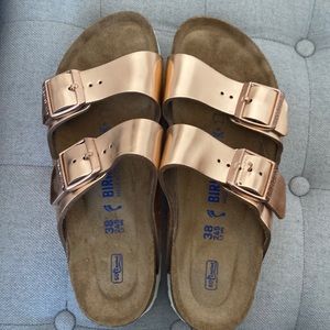 Birkenstock Rose Gold size 38